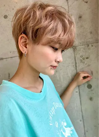 ショート doorbell hair living所属・door bell 心斎橋のヘアスタイル