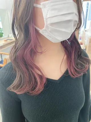 セミロング SAEKI【ior 】北千住店ブリーチのヘアスタイル