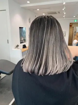 ミディアム カラー JILBLAN京都 ショート/ハイライトのヘアスタイル