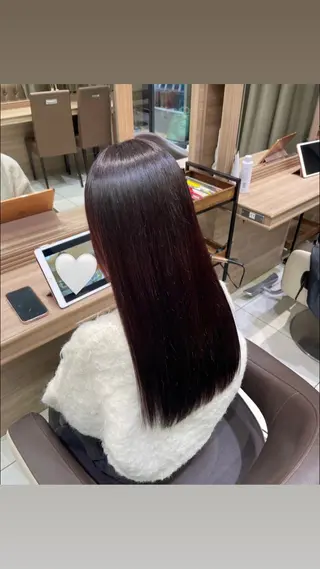 ロング 縮毛矯正/ まなかのヘアスタイル