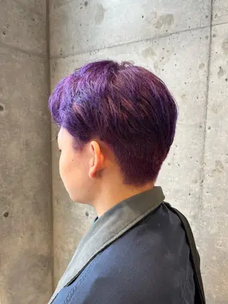 カラー メンズ 傷ませないカラー・ ボブ・リクト💥のヘアスタイル