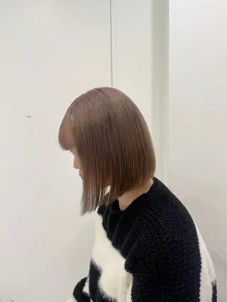 カラー 透明感ベージュ🤎 manami👒🌿のヘアスタイル