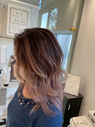 セミロング カラー 新規限定カット無料 クーポン有り【桂口】のヘアスタイル