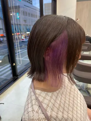 ミディアム カラー ✨似合わせ特化美容師 WILL上村 拳吾のヘアスタイル