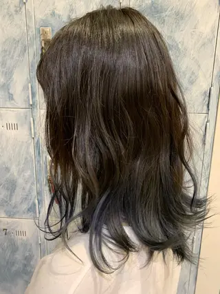 セミロング カラー 髪質改善/縮毛矯正 ツヤ髪🩷さつきのヘアスタイル