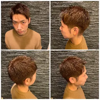 ショート カラー メンズ 高橋 大輔のヘアスタイル