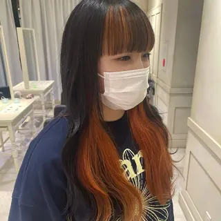 ロング カラー 💖ブリーチ/暖色 𝐘𝐮𝐢💖のヘアスタイル