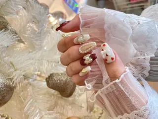 ネイル 23時まで❤︎韓国、 ワンホンネイルのネイルデザイン