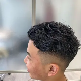 ショート パーマ メンズ シェアサロンReco-リコ- 今泉パークサイド店所属・メンズパーマ専門★★ ナカゾノのヘアスタイル
