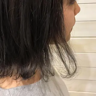 ミディアム 黒田瀬奈/ボブ まろやかベージュのヘアスタイル