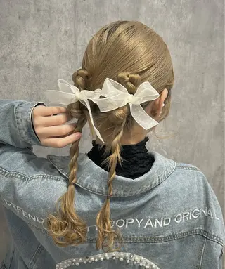 ヘアアレンジ アレンジカラー モデル🎀yuuiのヘアスタイル