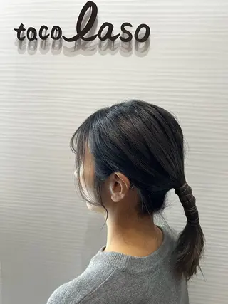 ミディアム カラー Tocolaso柏店所属・いさく ひでみつのヘアスタイル