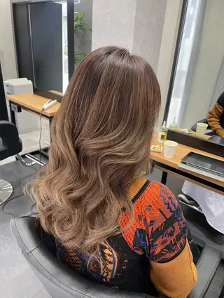 セミロング カラー THE2ND 大竹 瞳のヘアスタイル