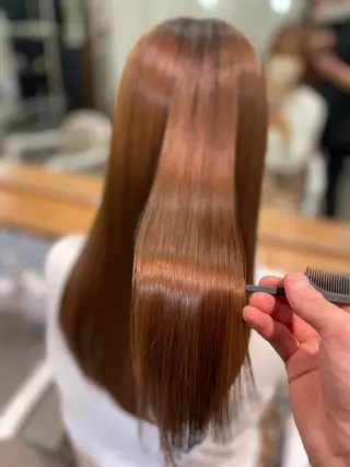 ロング カラー レイヤー/艶カラー /韓国ヘア/高松のヘアスタイル