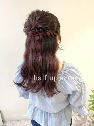 ロング カラー ヘアアレンジ clomus所属・YUKA艶髪 🌸寛ぎ部屋のヘアスタイル