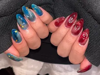 ネイル 文 /個性派ネイルのネイルデザイン