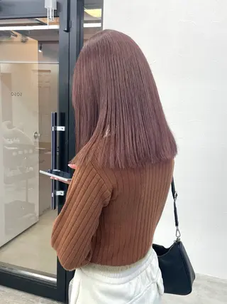 ミディアム カラー 大人可愛い/透明感 カラー🐰RINAのヘアスタイル