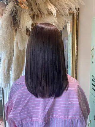 ミディアム カラー 透明感カラー/韓国 ヘア🩶yuri🩵のヘアスタイル