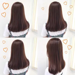 セミロング カラー 韓国ヘア得意❤︎森澤 悠佳のヘアスタイル