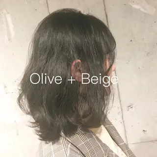 ミディアム カラー ヘアアレンジ TONE所属・透明感カラー/ 韓国ヘア/縮毛矯正のヘアスタイル