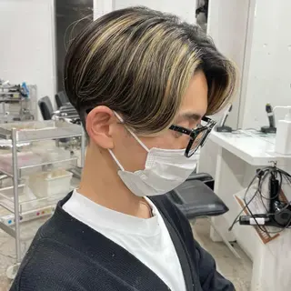 ショート パーマ メンズ fifth所属・センターパート／マッ シュ／パーマ　あさみのヘアスタイル