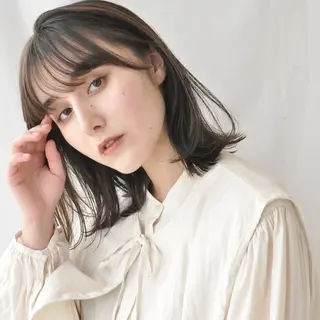 ミディアム カラー 南澤 佑介のヘアスタイル