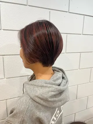 ショート カラー 小沼采唯👧🏼 海好きオヌちゃんのヘアスタイル