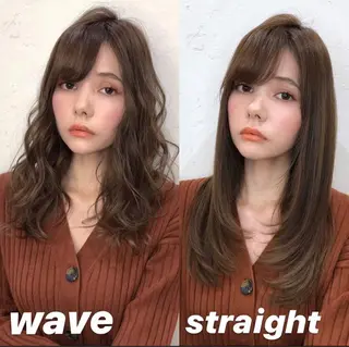 ロング salowin 原宿 aroa所属・韓国／ハッシュカット ／透明感カラー／金野のヘアスタイル