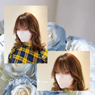 セミロング カラー ヘアアレンジ eN°byyoureshair所属・🎀若者人気No.1 湯川響🎀のヘアスタイル