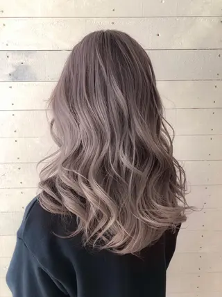 セミロング カラー ヘアアレンジ 濱田 ヒデキのヘアスタイル