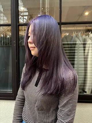 セミロング カラー 🟠似合うカラー /ハイトーン🟠りりのヘアスタイル