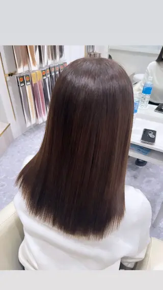 セミロング カラー 河西 楓のヘアスタイル
