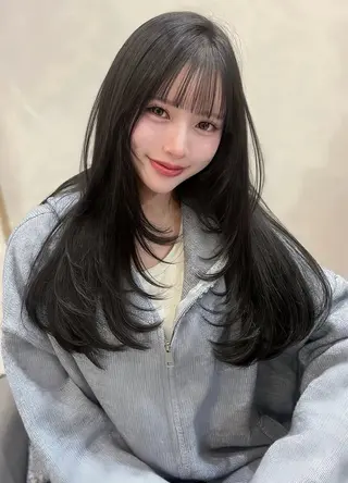 ロング カラー 梅田美容室MIRA/ 韓国ヘア🤍カンナのヘアスタイル