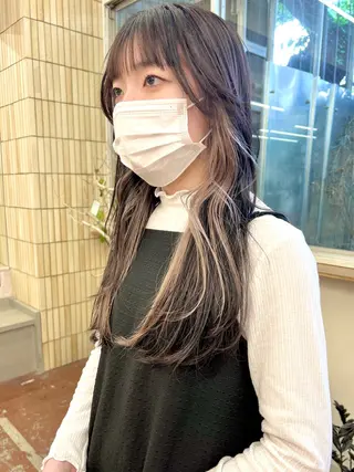 セミロング カラー 矢場町/栄/上前津/ 佐藤祐希のヘアスタイル