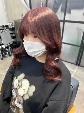ミディアム カラー newi梅田🫧韓国 ヘア🫧sakiのヘアスタイル
