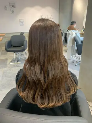 ロング shes茶屋町アリサ 🎀顔周り×韓国風のヘアスタイル