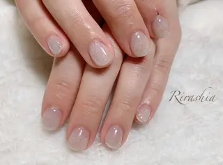 ネイル うる艶♡透明感ネイル Rirashiaのネイルデザイン