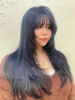 ロング カラー 似合わせカットカラー 本厚木/ナカノユウのヘアスタイル