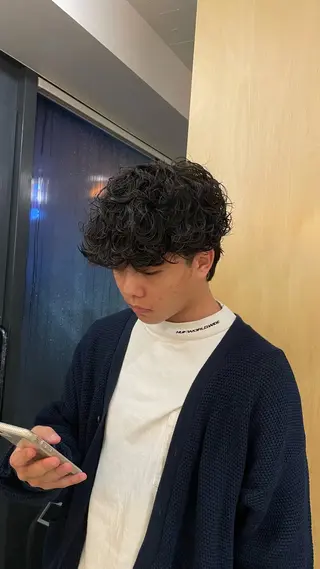 ショート パーマ メンズ fifth 阿部楓のヘアスタイル