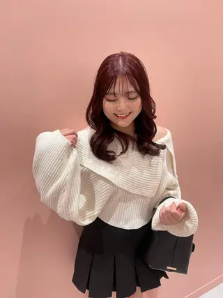 セミロング カラー ヘアアレンジ支持率 No.1🥇RIKOのヘアスタイル