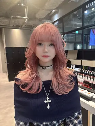 セミロング 東 隆斗のヘアスタイル