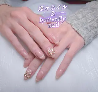 ネイル 蝶々ネイル サロンのネイルデザイン
