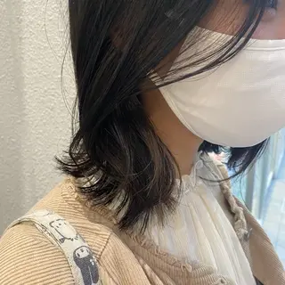 ミディアム しもかわ かほのヘアスタイル