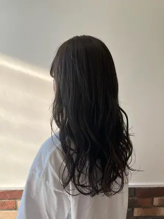 ロング カラー ボブ🍊暖色カラー 浅草【Bob美容師】のヘアスタイル