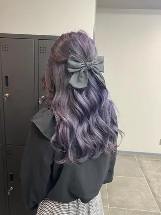 ロング maco 艶感ハイトーン🦋のヘアスタイル