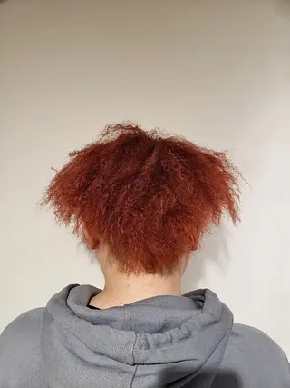 ショート パーマ カラー メンズ 高橋 英彦のヘアスタイル