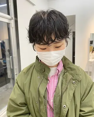 ショート パーマ 松井 佑太のヘアスタイル