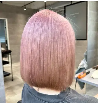 ミディアム カラー 川浪 ほほみのヘアスタイル