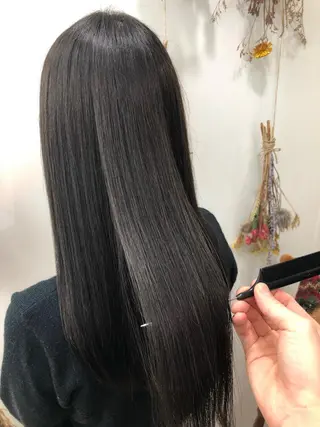 ロング コテ巻き風パーマ/ 髪質改善/河島恭平のヘアスタイル