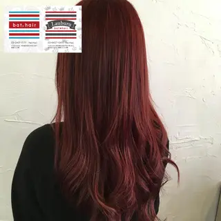 ロング カラー パーマ ヘアアレンジ メンズ キッズ バトヘアー渋谷 officialのヘアスタイル